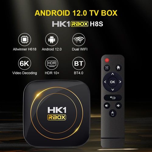 HK1 RBOX-H8S 4K Ultra HD Android 12.0 Smart TV Box, Memory:2GB+16GB