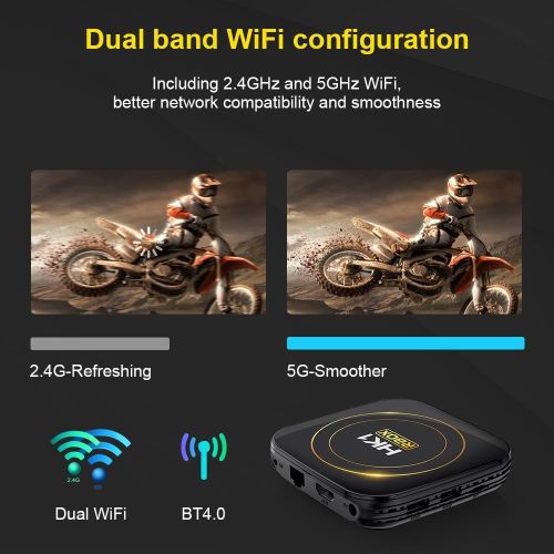 HK1 RBOX-H8S 4K Ultra HD Android 12.0 Smart TV Box, Memory:2GB+16GB
