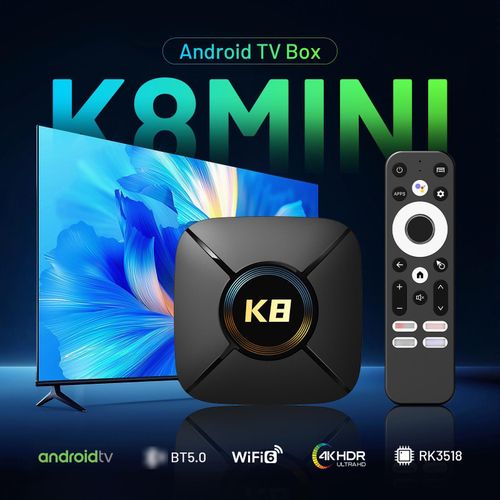 HK1 K8MINI 4K UHD Android 14 Smart TV Box, Memory:2GB+16GB