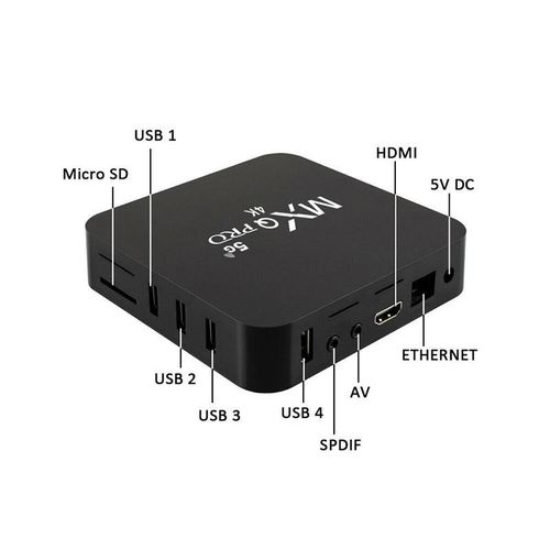 MXQ Pro 2.4G/5G HD Media Player 1GB+8GB Android TV Box