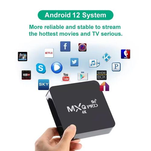 MXQ Pro 2.4G/5G HD Media Player 1GB+8GB Android TV Box
