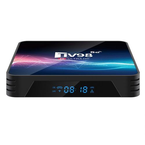 TV98 H313 Smart Set Top Box 4K HD Dual Band WiFi Home Android Network Player