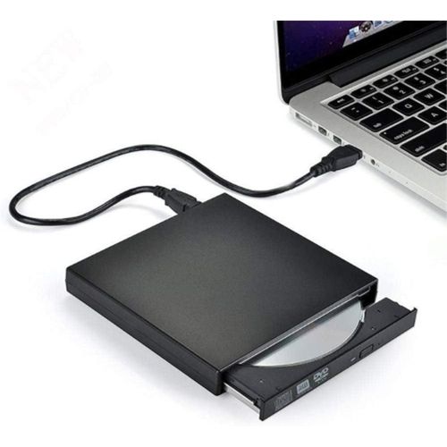 External CD DVD Drive for Laptop Notebook PC Desktop Computer, Black