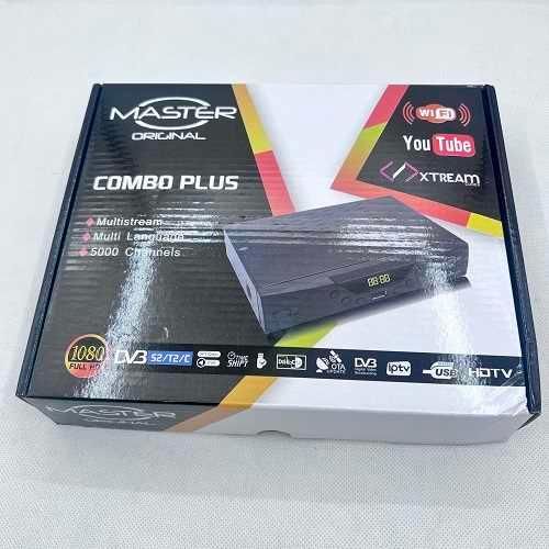 Master Original Combo S2 T2 Satellite and Antenna Multistream Multi TV Decoder