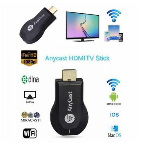 HDTV Wireless Display Adapter – Screen Mirroring Dongle - Black