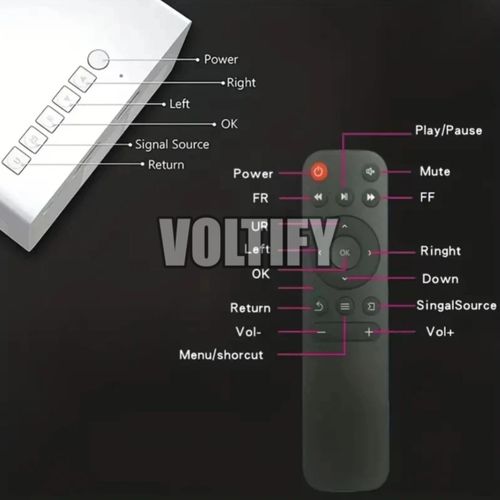 Voltify Mini Portable Projector – Compact Home Theater Projector with Phone Connection