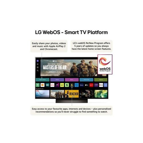 OLED65C46LA OLED evo AI C4 4K Smart TV 2024   - Black