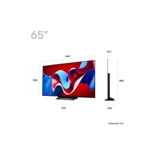 OLED65C46LA OLED evo AI C4 4K Smart TV 2024   - Black
