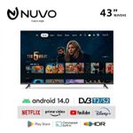 55'' Smart Android TV With Cast - HDMI/USB & Coax Ports + Free Wall mount - Black