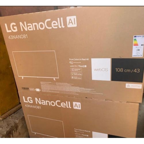 43" NANO 81 - NanoCell AI 4K Smart TV - Black