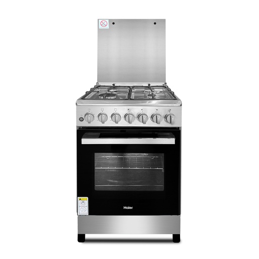 Haier 50x55cm Full Stainless Steel Gas Cooker with 62Ltr 2-Knob Oven & Grill
