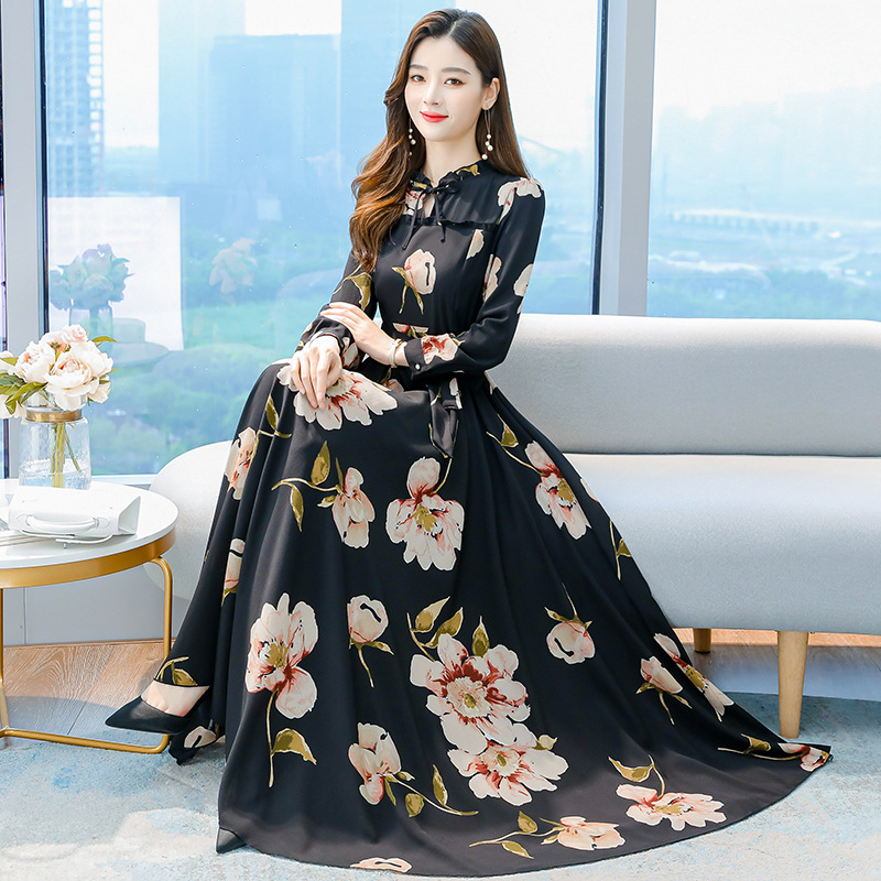 Women's Elegant Dress Long Sleeve