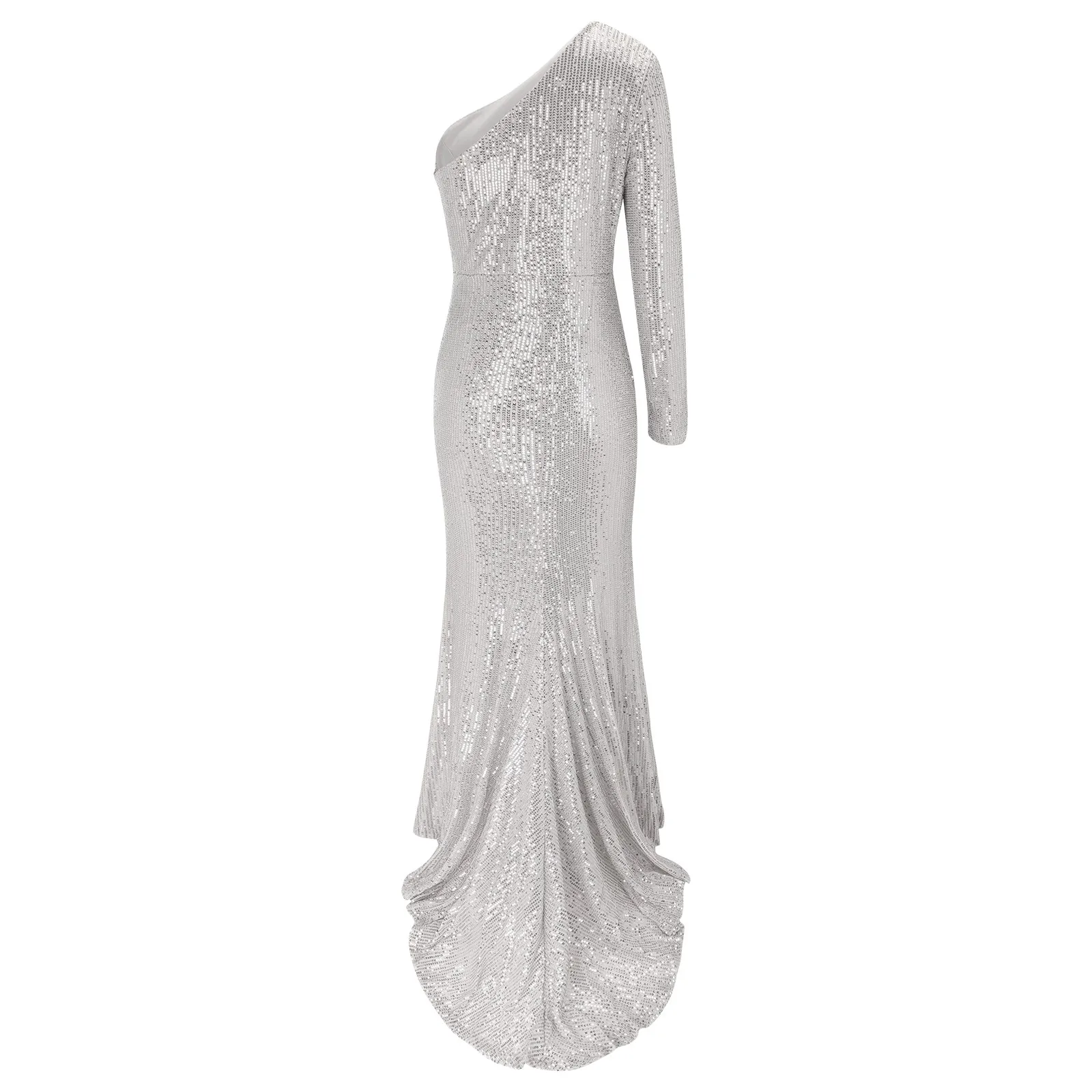 Banquet One Shoulder Human Queen Sequin Dress Dress
