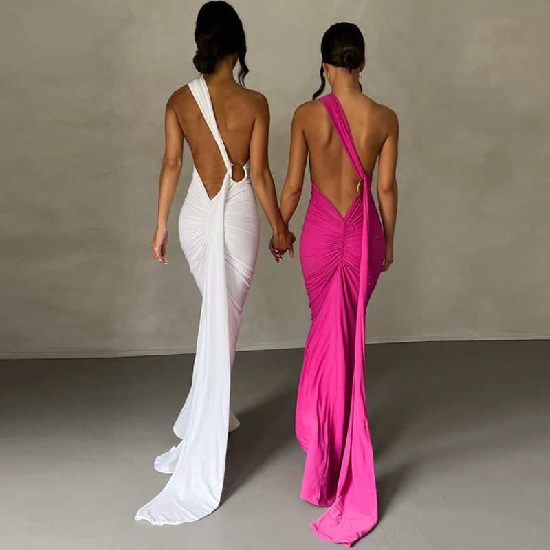 Women's Elegant Dress Backless for Street
