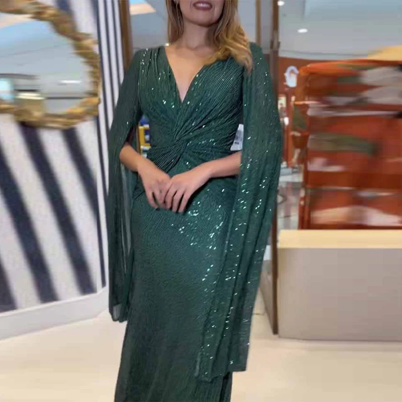 Elegant Dress V-Neck for Party