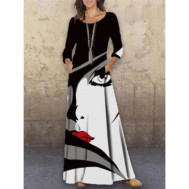 Women's Elegant Dress Long Sleeve for Party