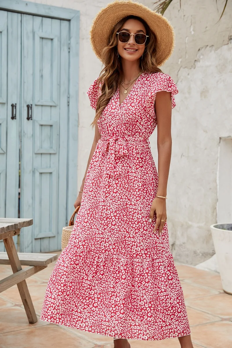 Women's Elegant Dress Short Sleeve for Party
