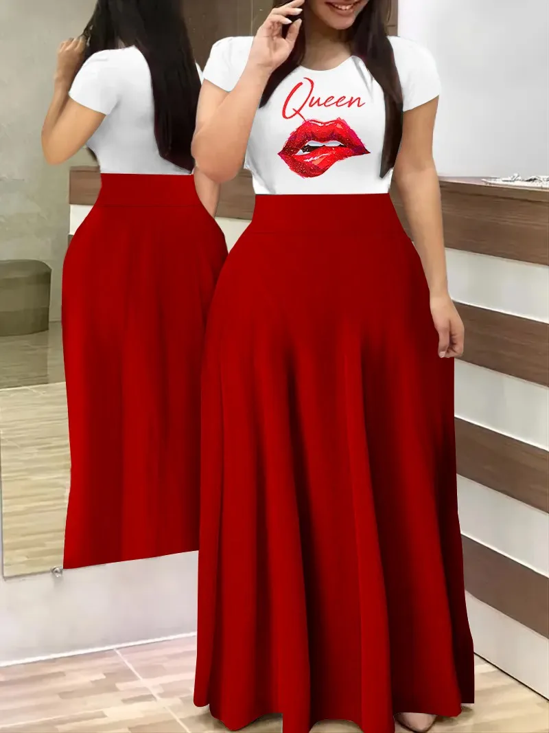 Women's Elegant Dress Short Sleeve