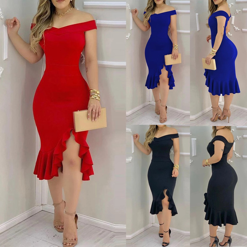 Women's Elegant Dress Strapless for Party