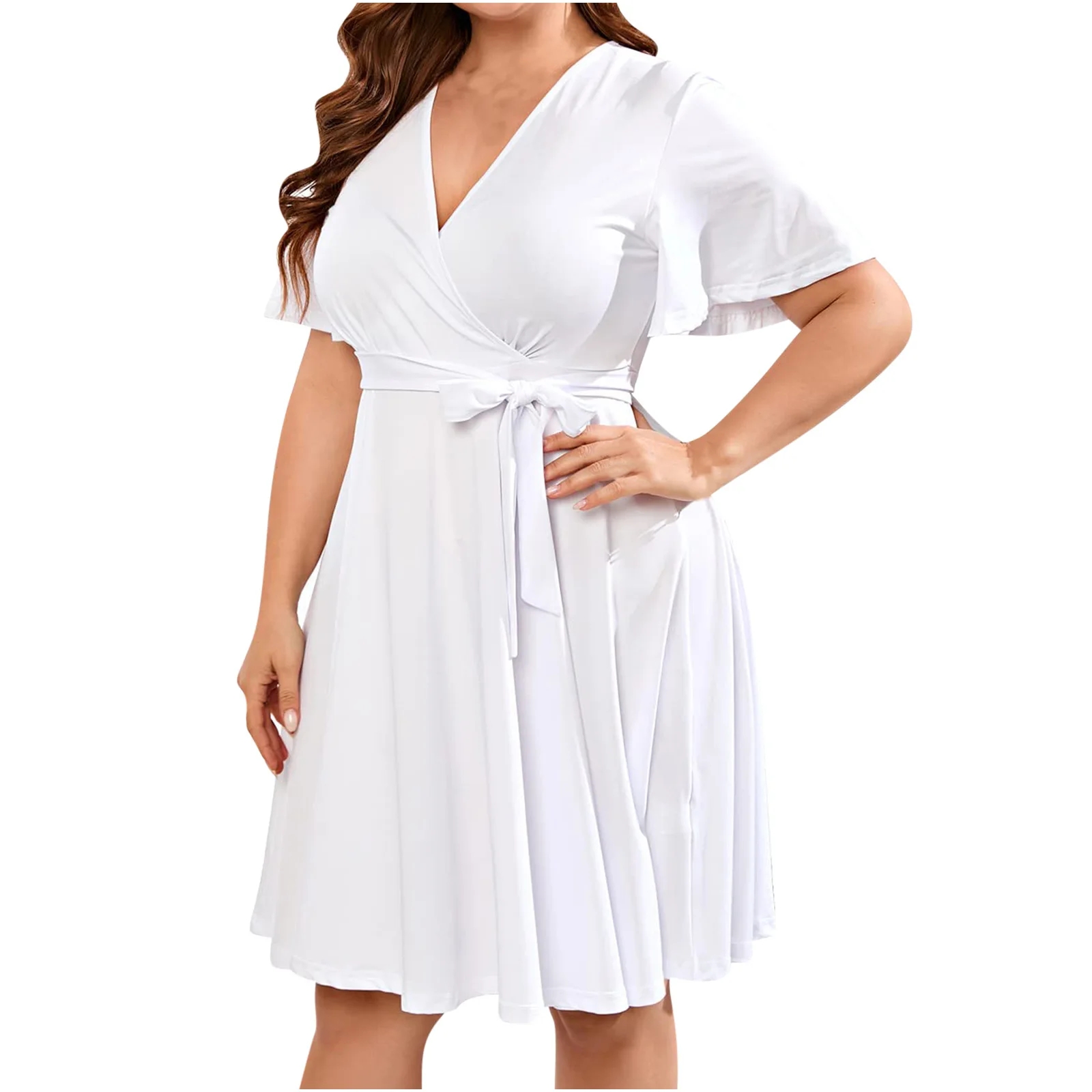 Women's Casual Dress V-Neck for Casual