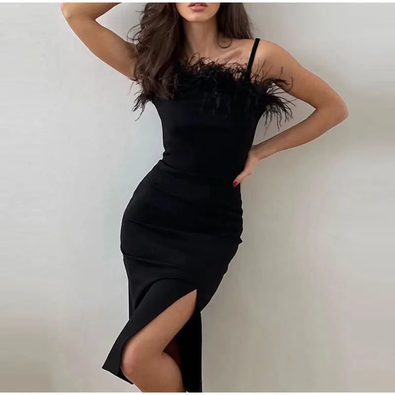 Women's Slim Dress Backless for Party