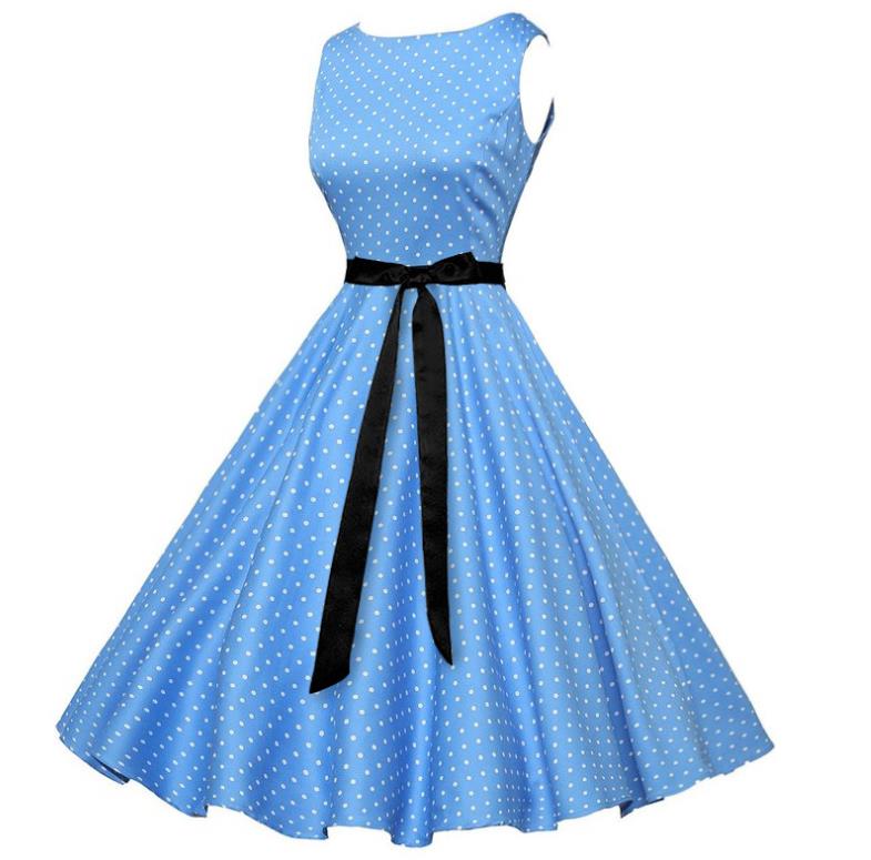 Selling summer Round neck sleeveless Color matching Casual Party Big dress