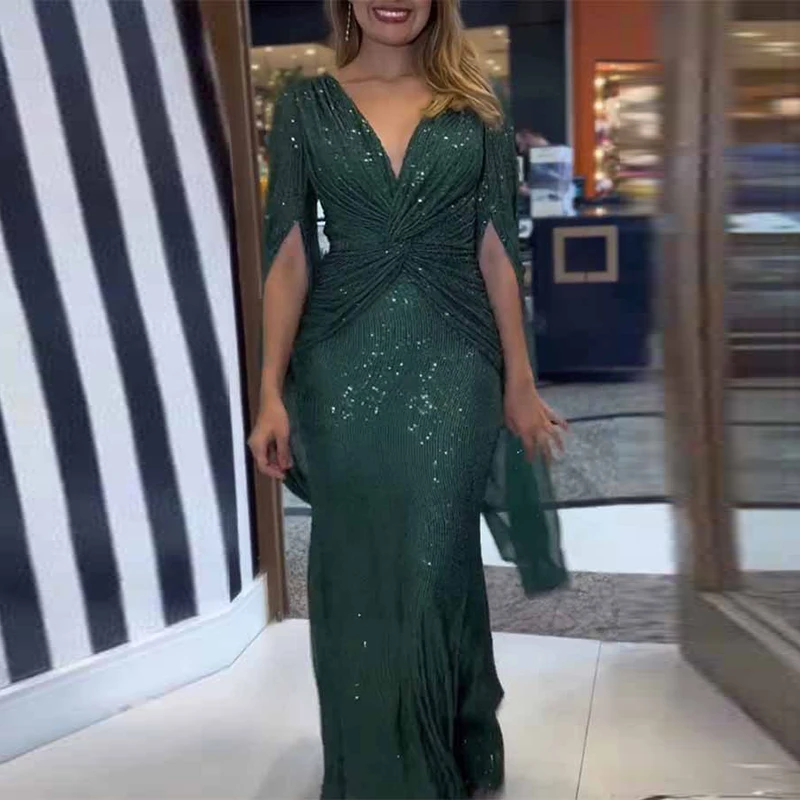 Elegant Dress V-Neck for Party