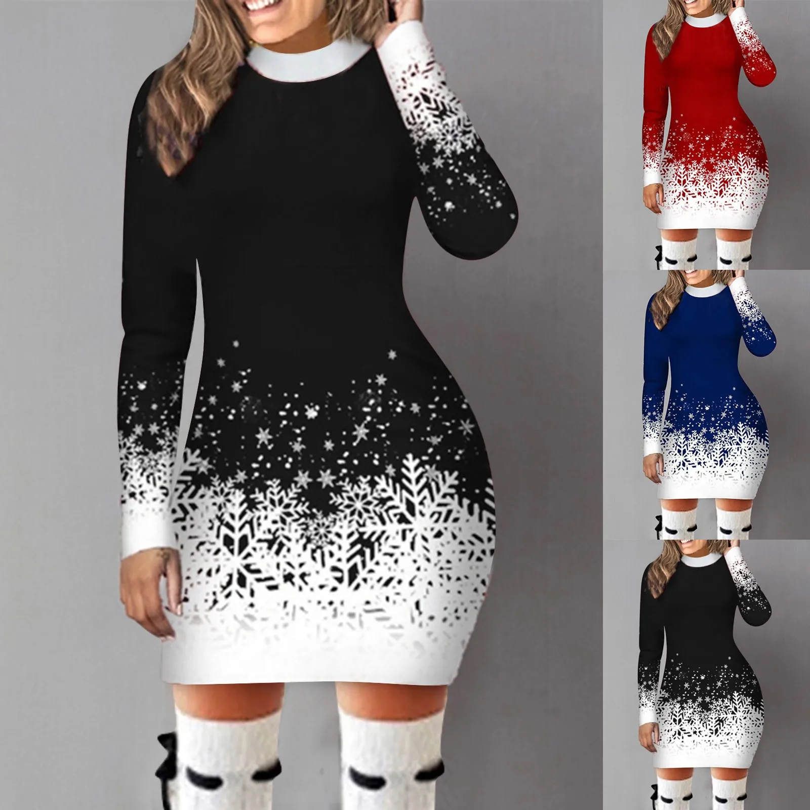Women's Casual Dress Round Neck for Party