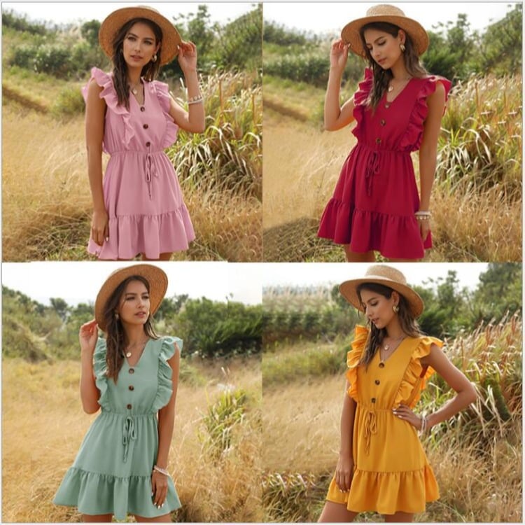 Women's Sexy Dress V-Neck