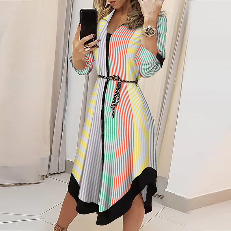 Women's Wrap Dress Long Sleeve