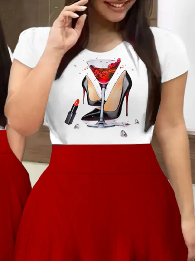 Women's Elegant Dress Short Sleeve