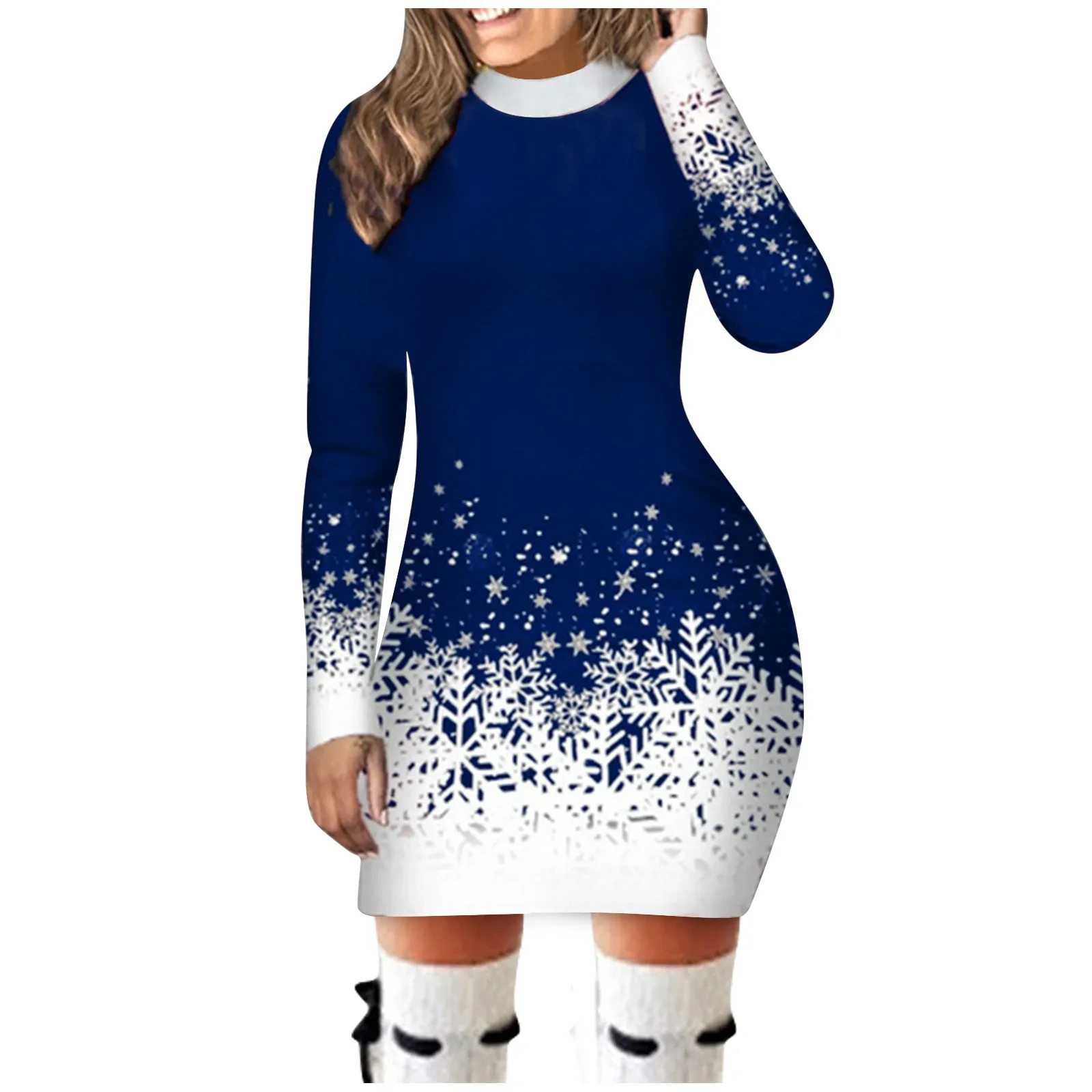 Women's Casual Dress Round Neck for Party