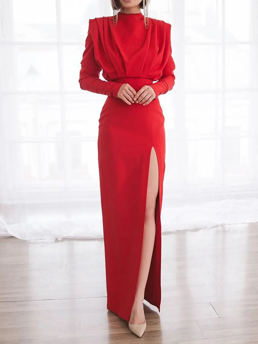 Women's Elegant Dress Long Sleeve for Party