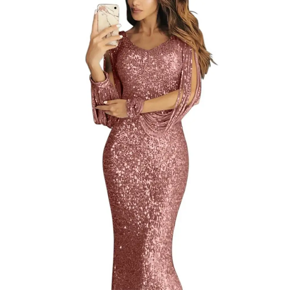 Dress V-Neck for Evening