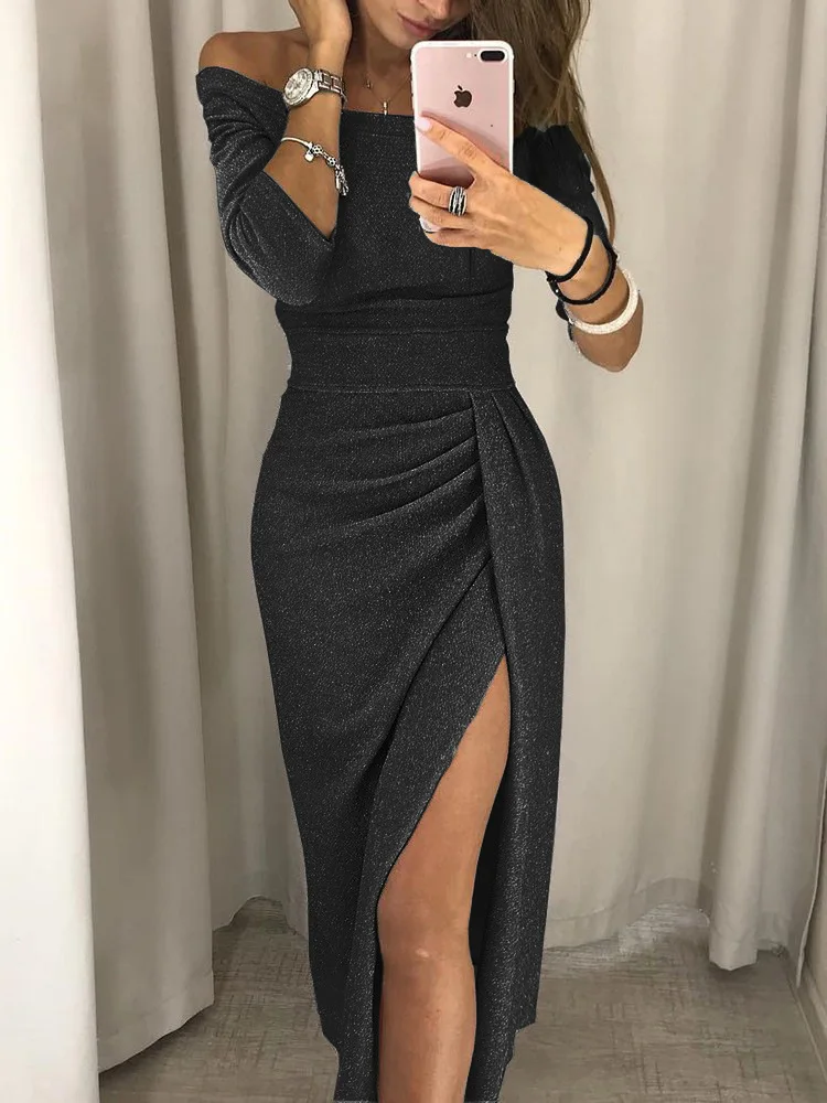 Women's Bodycon Dress Long Sleeve for Party