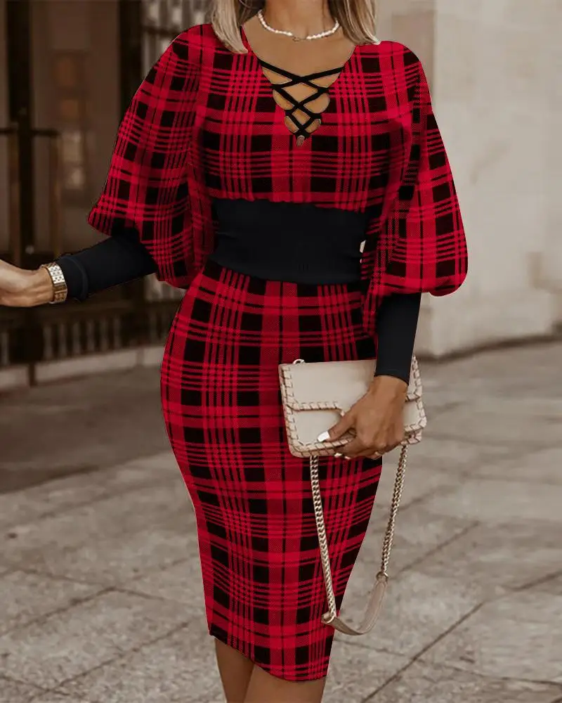 Women's Elegant Dress Long Sleeve for Party