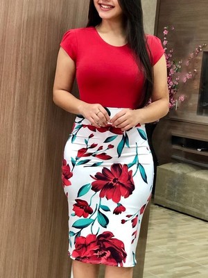 Hot autumn new autumn coloured flower wrapped hip dress