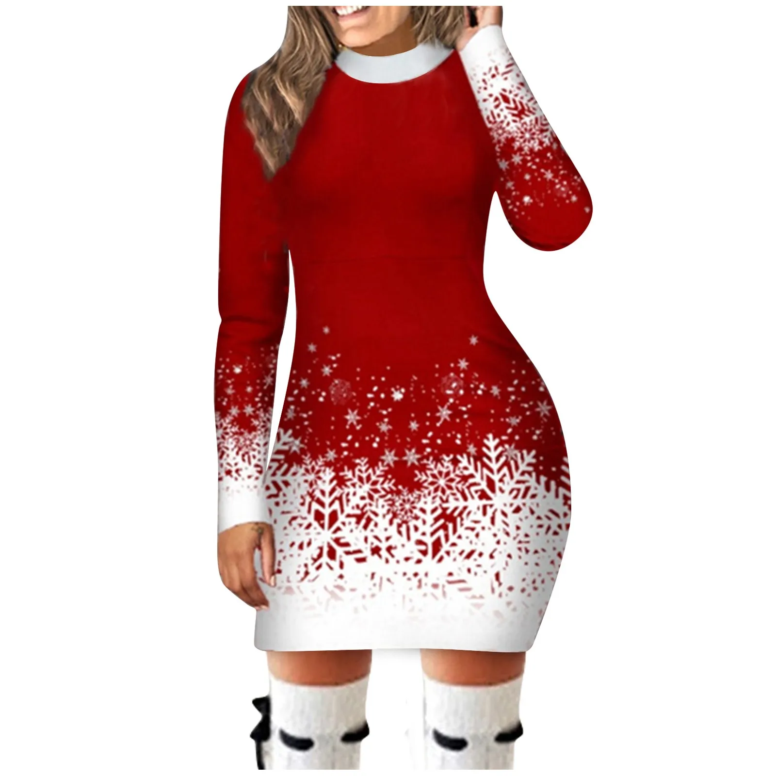 Women's Casual Dress Round Neck for Party