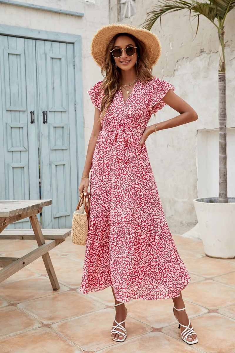 Women's Elegant Dress Short Sleeve for Party