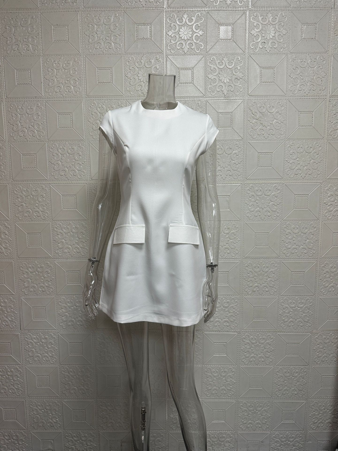Women's Elegant Dress Short Sleeve for Office