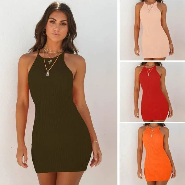 spring, sexy ribbed dresses