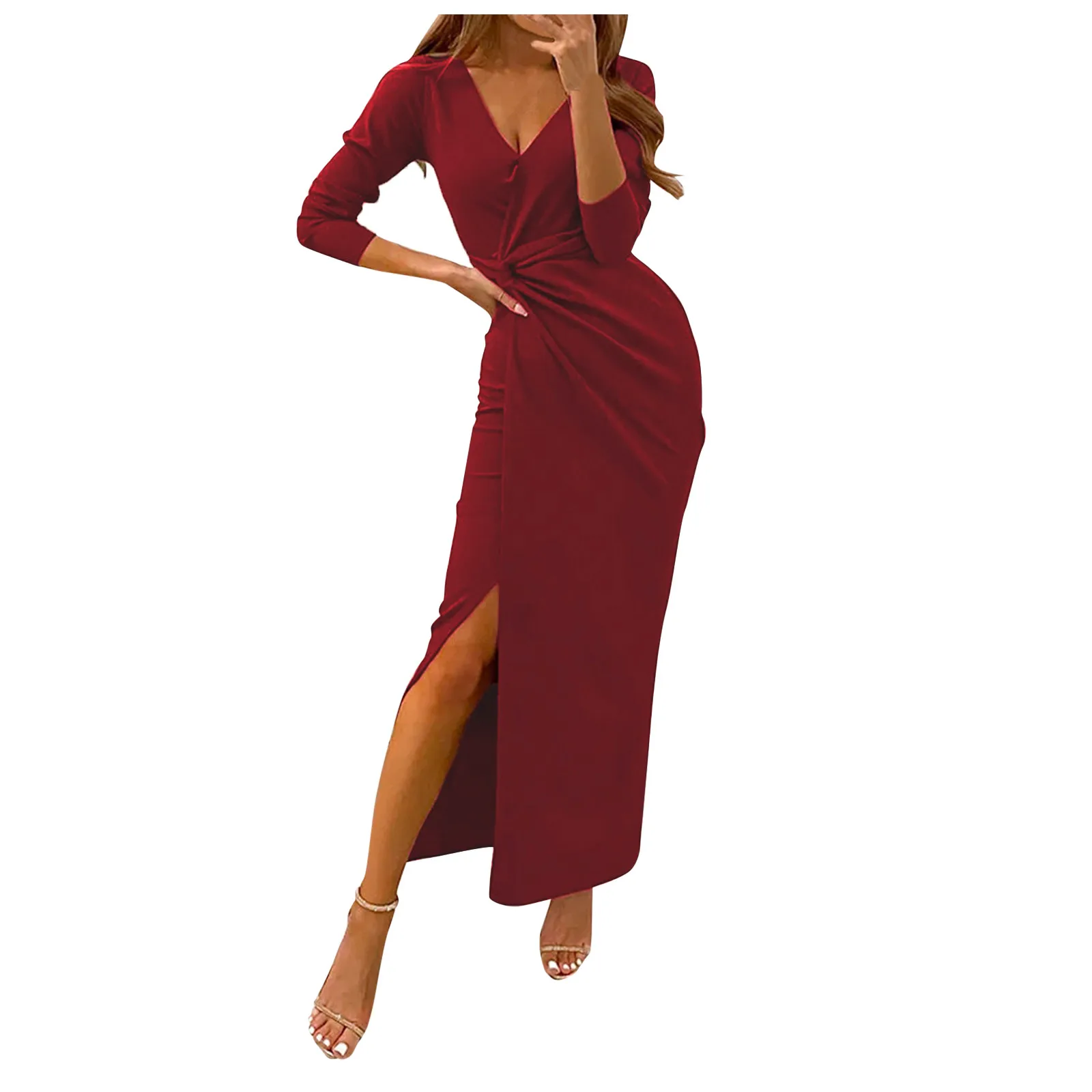 Women's Elegant Dress Long Sleeve for Office