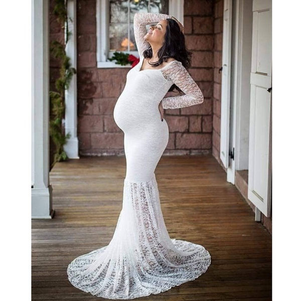 Women's Lace Dress Long Sleeve