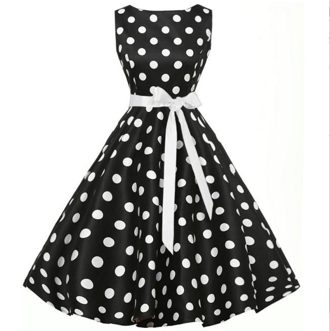Selling summer Round neck sleeveless Color matching Casual Party Big dress