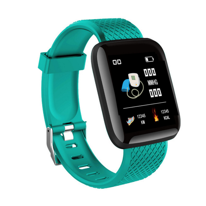 116 PLUS Smart Bracelet Blood Pressure Measurement Waterproof Fitness Tracker Watch Heart Rate Monitor Pedometer Smart Band