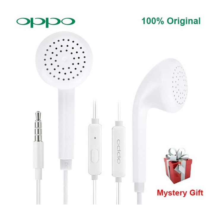 OPPO R9 Original Headsets In-Ear with 3.5mm Plug Wire Controller Earphone send gift for OPPO R15 OPPO Find X F7 F9 OPPO R17