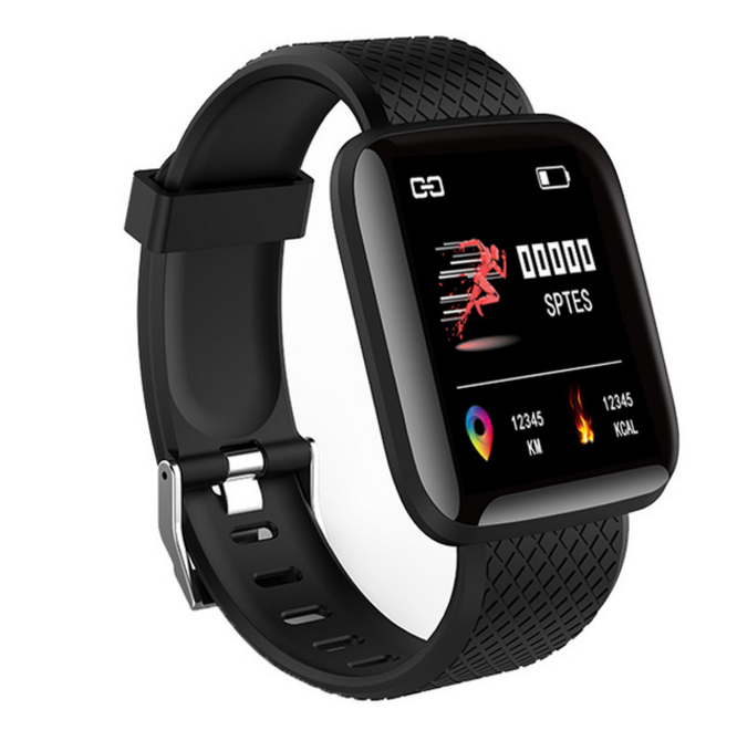 116 PLUS Smart Bracelet Blood Pressure Measurement Waterproof Fitness Tracker Watch Heart Rate Monitor Pedometer Smart Band