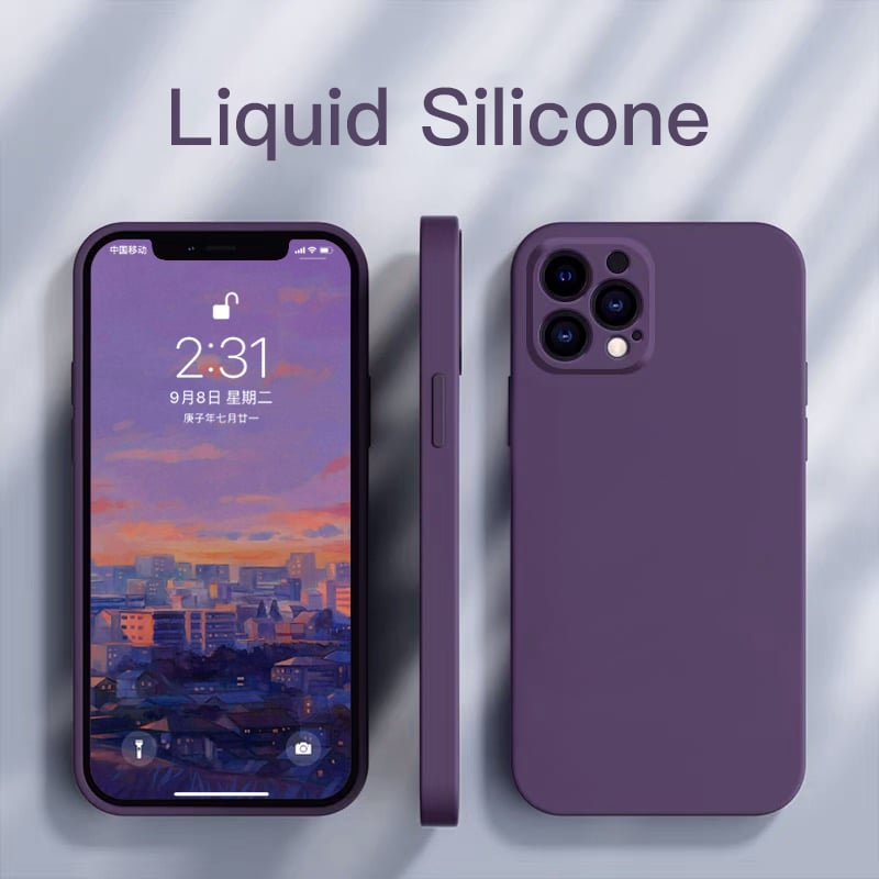1PC NEW Square Liquid Silicone Phone Case For iPhone 11 12 13 14 15 Pro Max X XS Max XR 14Pro 15Plus Full Protection Cover