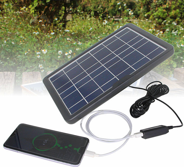 5V 6W Solar Energy Battery Panels 1200ma Power Supply Board Phone Power Bank Charging Travel Outdoor Charger DIY Photovoltaic