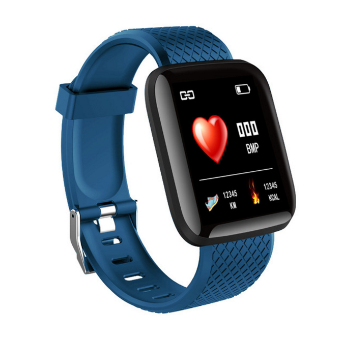 116 PLUS Smart Bracelet Blood Pressure Measurement Waterproof Fitness Tracker Watch Heart Rate Monitor Pedometer Smart Band